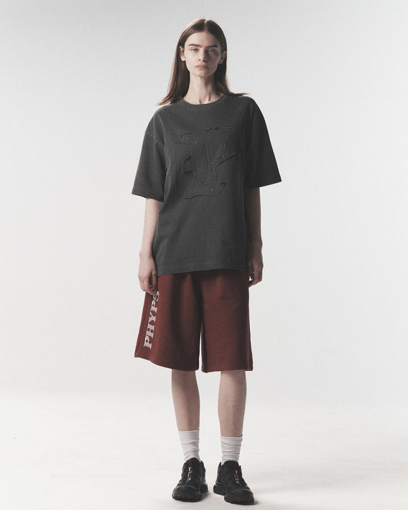 【WE ARE】韓國PHYPS 布貼短袖T恤 PFM1SS310A