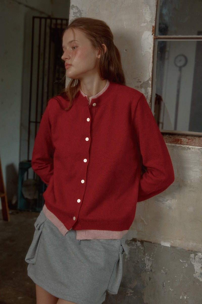【WE ARE】韓國Leterie休閒針織開衫外套LRBASICLAYEREDCARDIGAN
