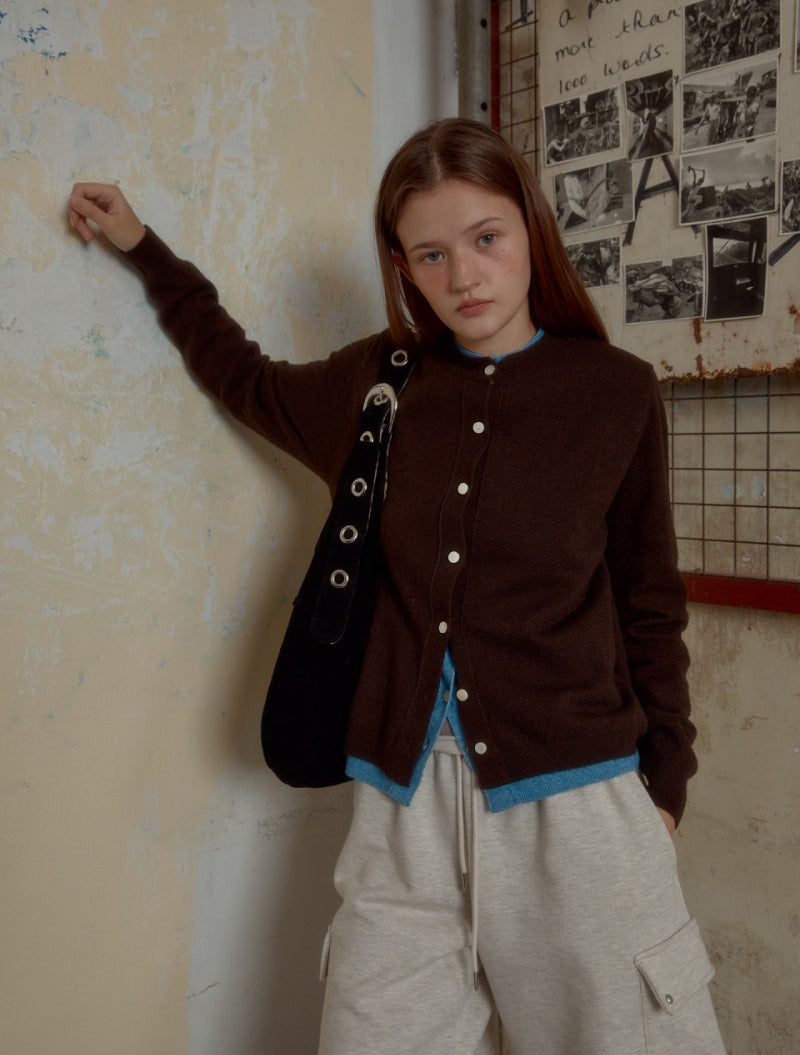 【WE ARE】韓國Leterie休閒針織開衫外套LRBASICLAYEREDCARDIGAN