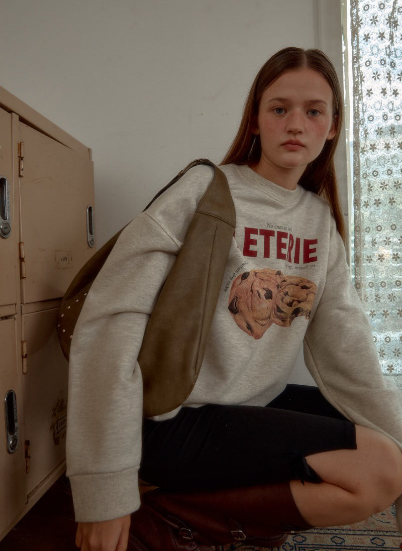 【WE ARE】韓國Leterie 甜點大學T CRISPYCOOKIESWEATSHIRT