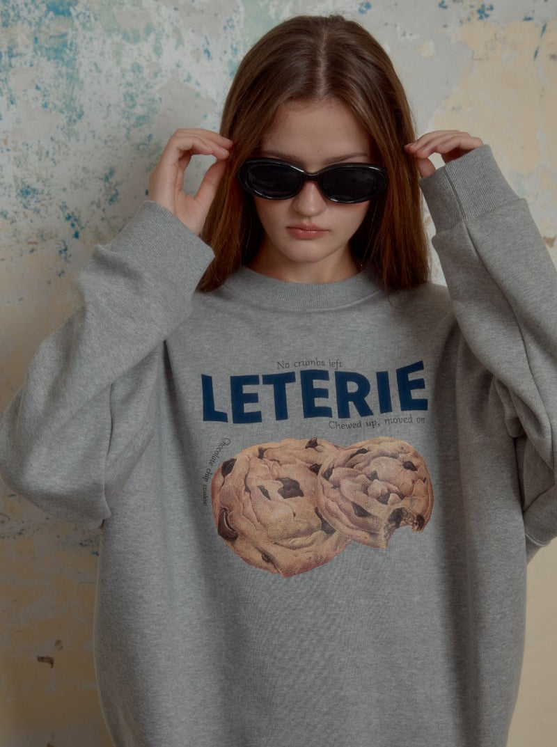 【WE ARE】韓國Leterie 甜點大學T CRISPYCOOKIESWEATSHIRT