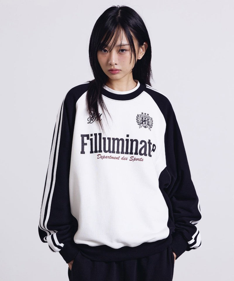 限時折扣【WE ARE】韓國FILLUMINATE大學T衛衣FBESUTM087
