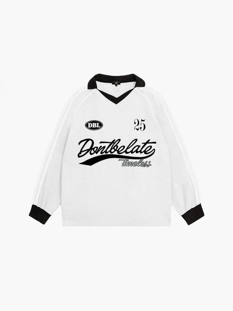 大茜選品【WE ARE】韓國DONTBELATE 防風翻Ｖ領球衣