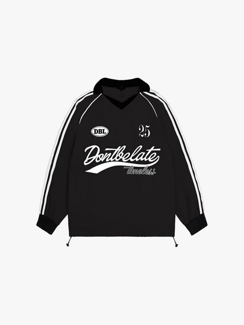 大茜選品【WE ARE】韓國DONTBELATE 防風翻Ｖ領球衣