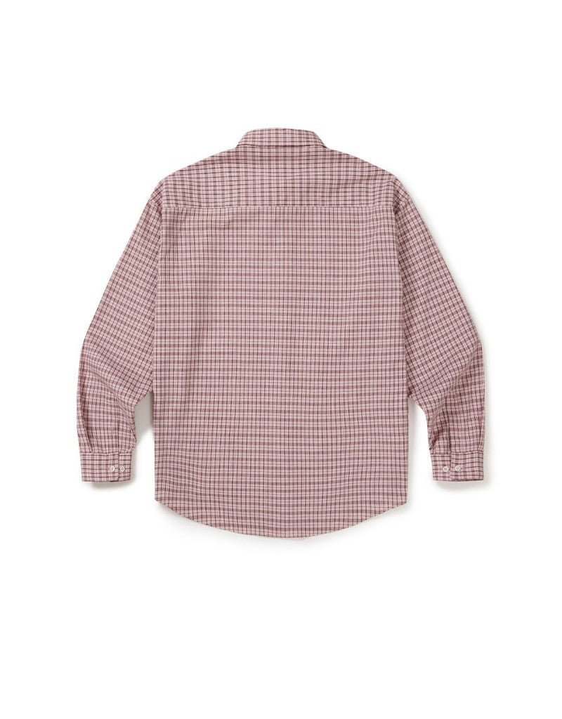 【WE ARE】韓國MMLG 男女同款長袖格紋襯衫 MMLGBE1TSL092