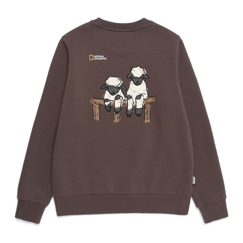 加絨 女款【WE ARE】韓國國家地理大學T衛衣N254WSW010