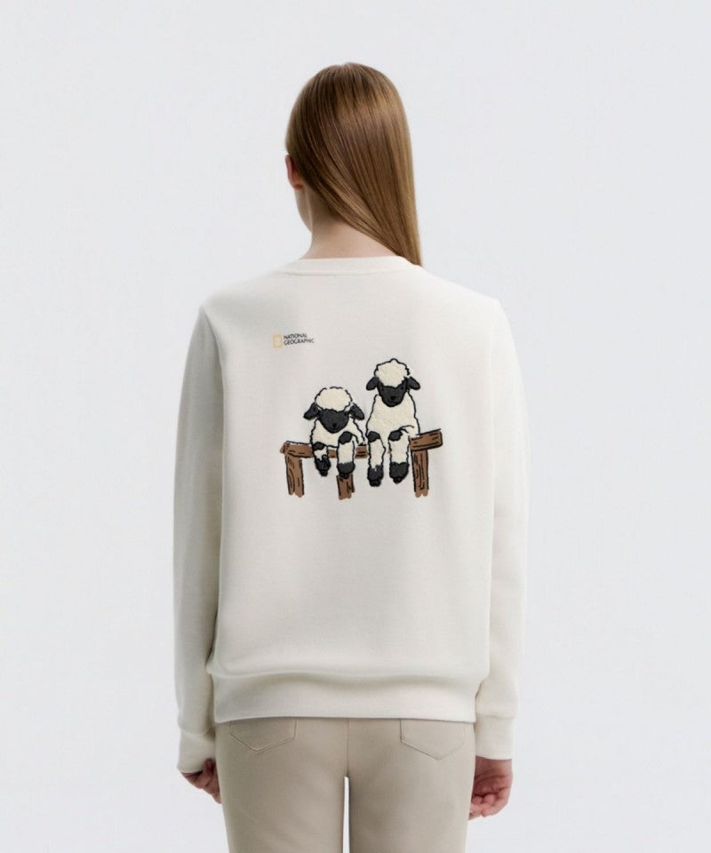 加絨 女款【WE ARE】韓國國家地理大學T衛衣N254WSW010