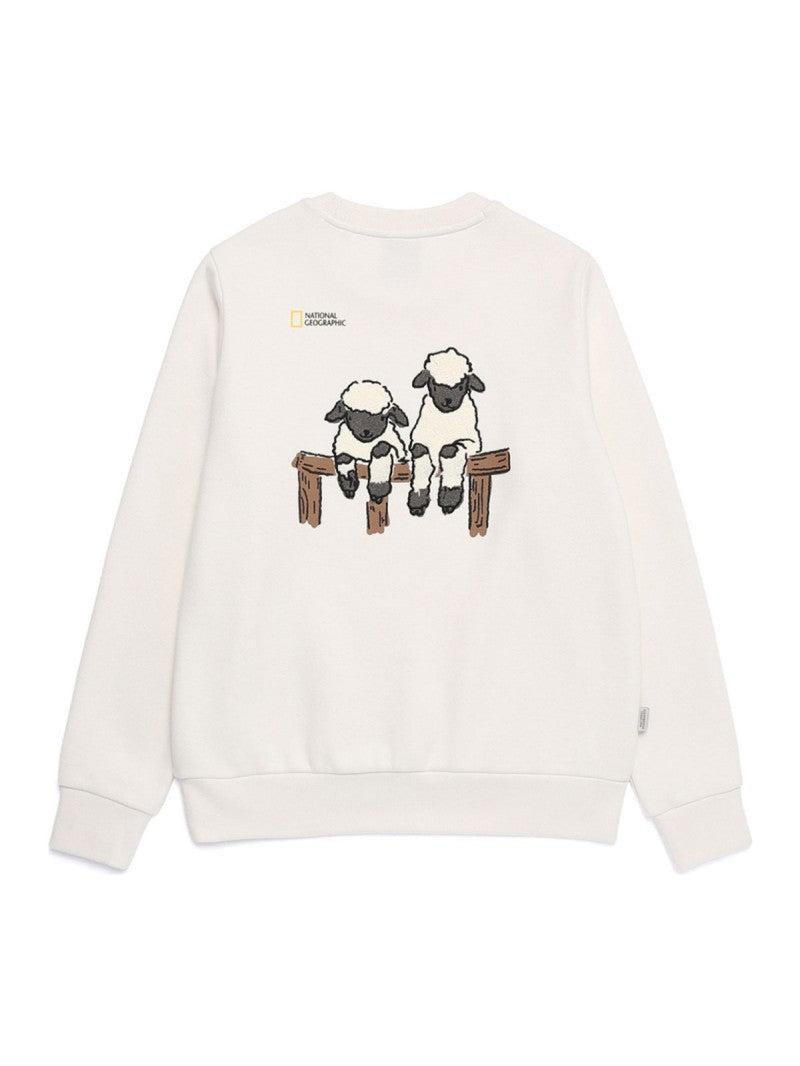 加絨 女款【WE ARE】韓國國家地理大學T衛衣N254WSW010