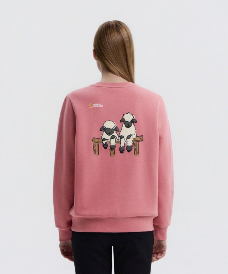 加絨 女款【WE ARE】韓國國家地理大學T衛衣N254WSW010