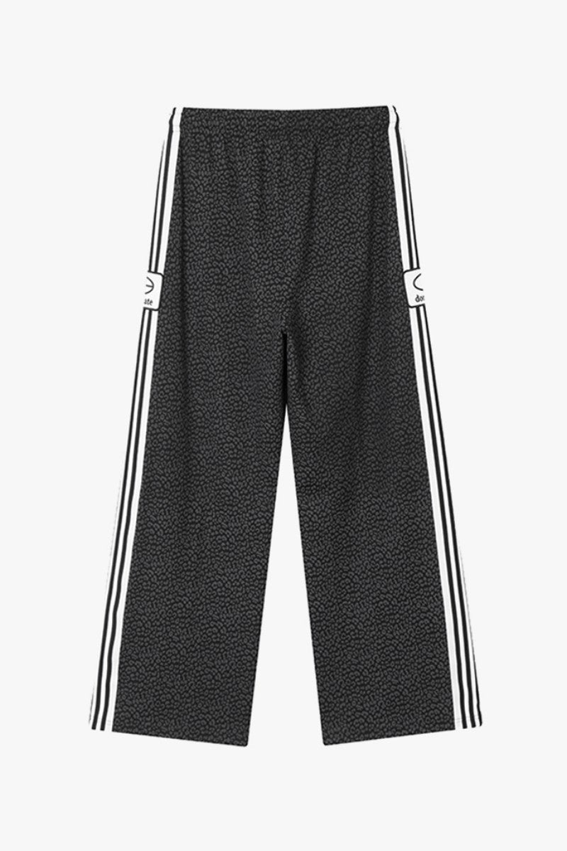 【WE ARE】韓國DONTBELATE 側logo豹紋直筒運動褲