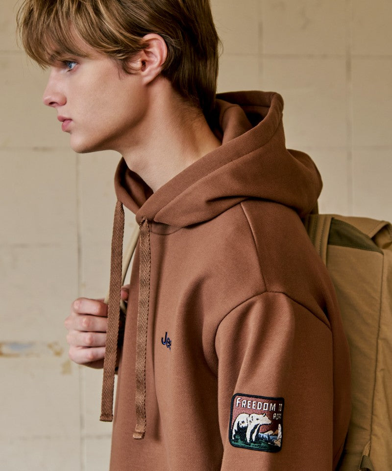 男女同款【WE ARE】韓國JEEP連帽大學T衛衣JQ4THU035