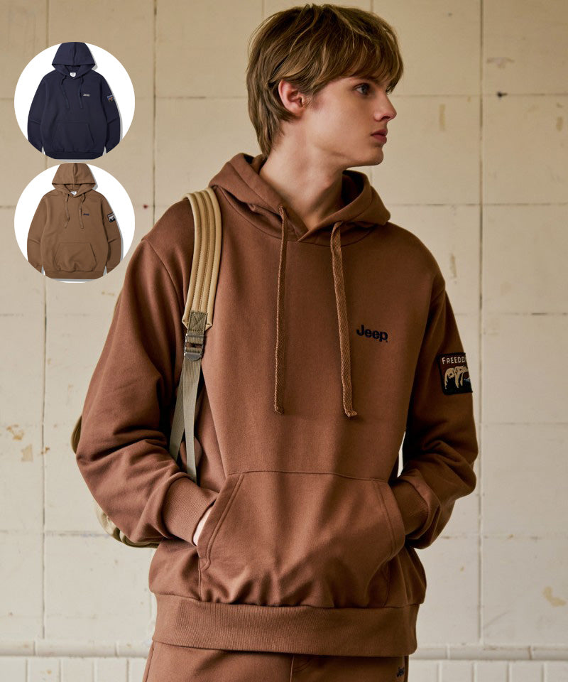 男女同款【WE ARE】韓國JEEP連帽大學T衛衣JQ4THU035
