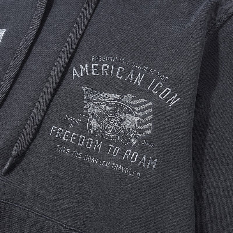 男女同款【WE ARE】韓國JEEP連帽大學T衛衣JQ3THU067