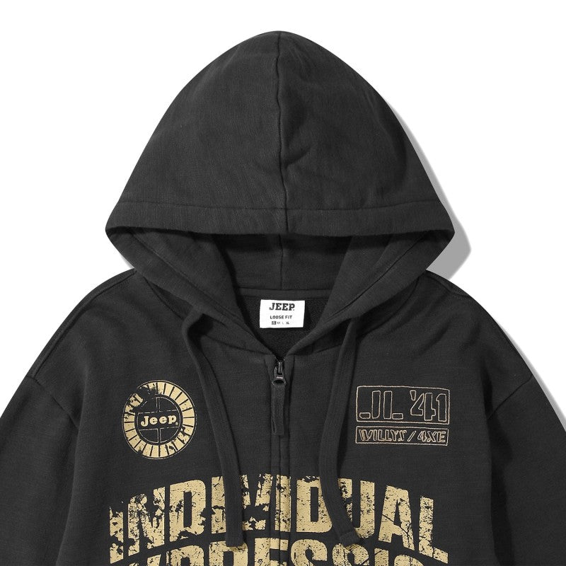 男女同款【WE ARE】韓國JEEP連帽大學T衛衣JQ3TZU061