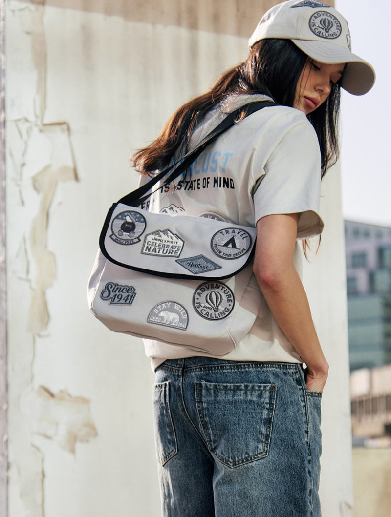 【WE ARE】韓國JEEP單肩斜挎包JQ0GAU512