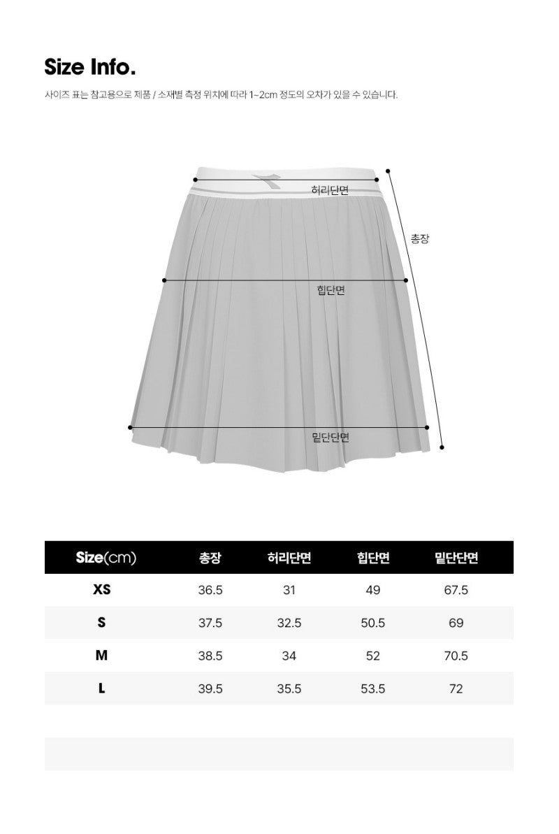 限時折扣【WE ARE】韓國Diadora百褶短裙D4222TSK31