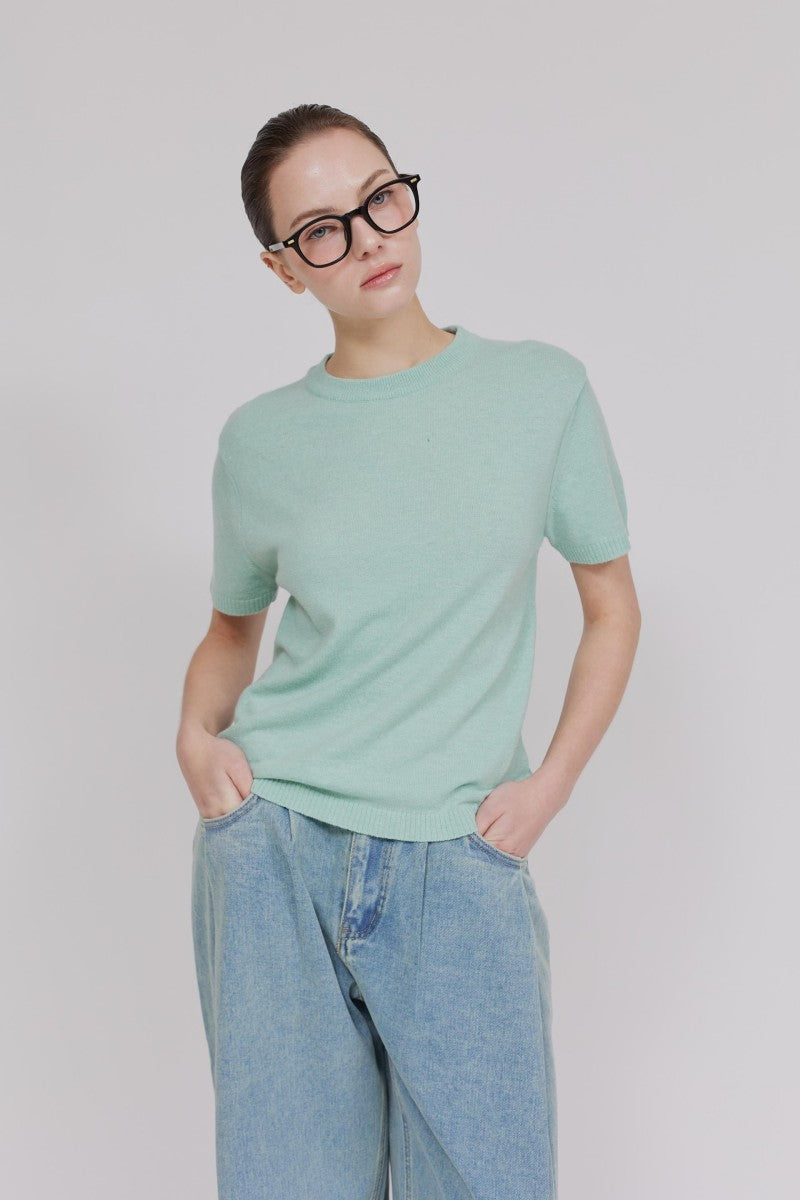 黑五限時折扣【WE ARE】韓國DONTBELATE休閒針織短袖20251101-7