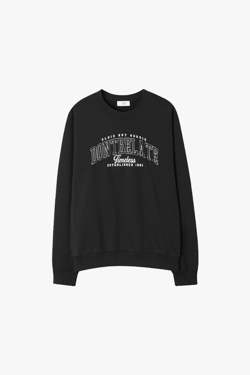 黑五限時折扣【WE ARE】韓國DONTBELATE圓領大學T衛衣20251101-6