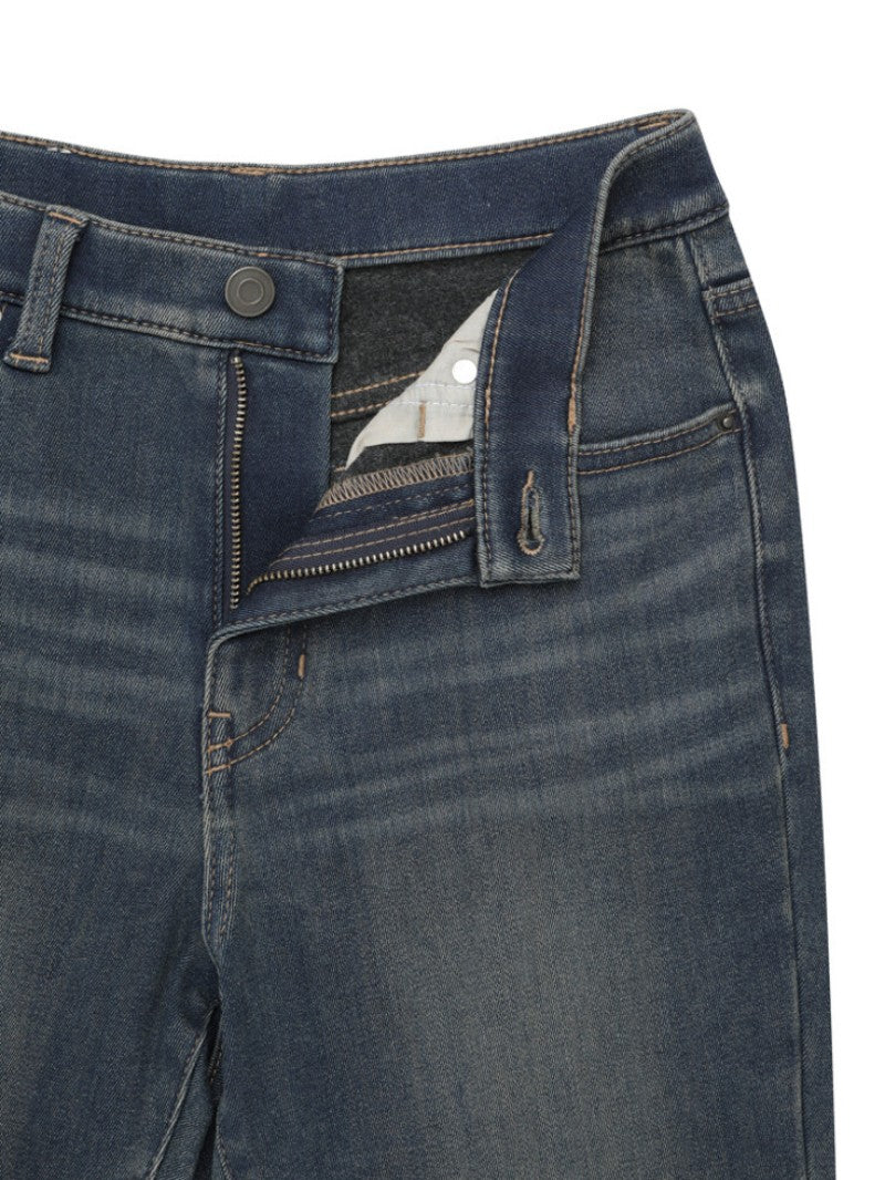 【WE ARE】韓國POLHAM加絨喇叭褲牛仔褲PHF4DP2035