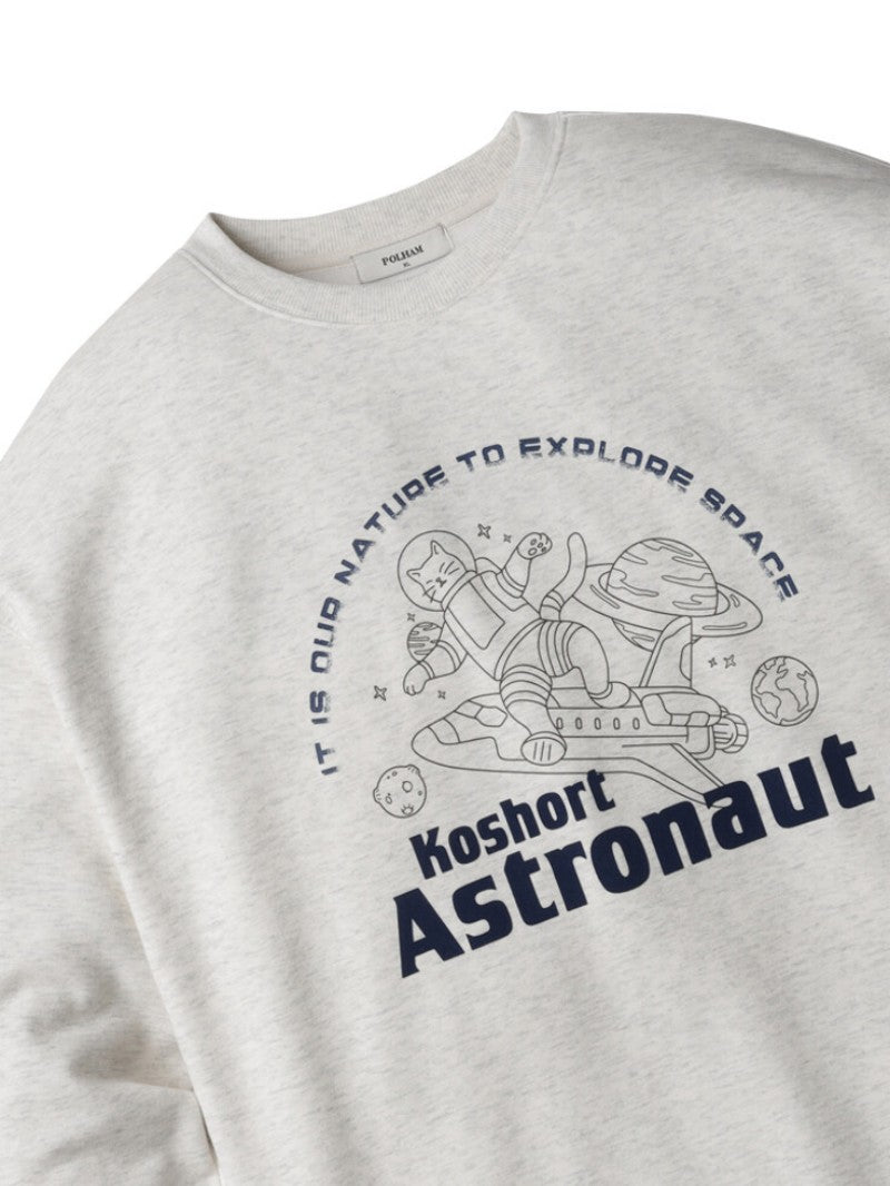 男款【WE ARE】韓國POLHAM貓咪系列大學T衛衣PHF4TR1010