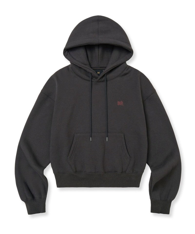 女款【WE ARE】韓國BROWNBREATH 短版刷毛帽T BKWWHDC01