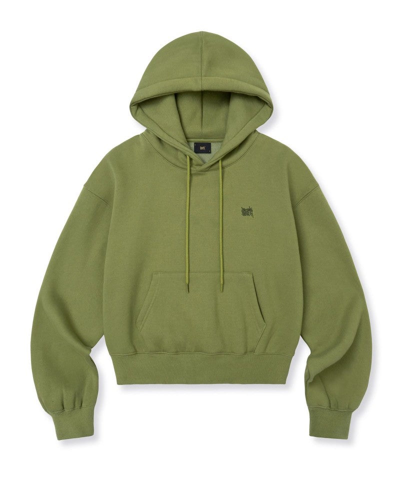 女款【WE ARE】韓國BROWNBREATH 短版刷毛帽T BKWWHDC01