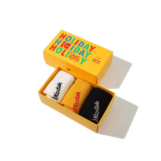 【WE ARE】韓國KODAK柯達滿版logo長襪 3色一組K5443LSC28