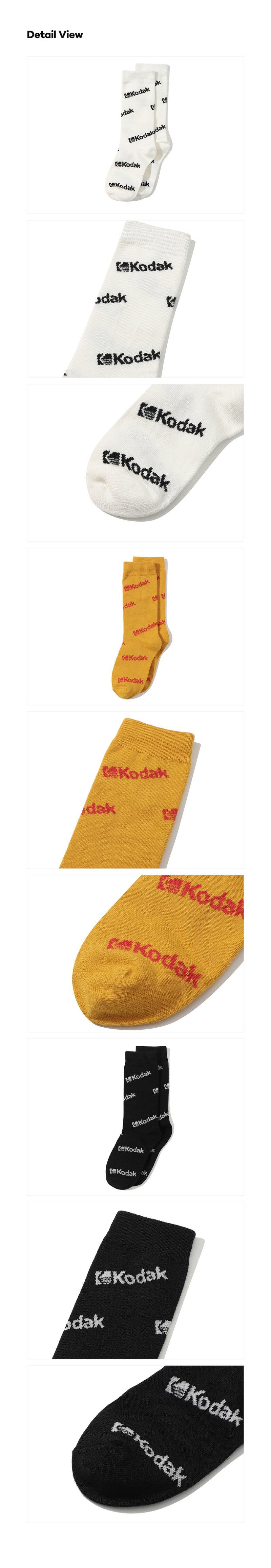 【WE ARE】韓國KODAK柯達滿版logo長襪 3色一組K5443LSC28
