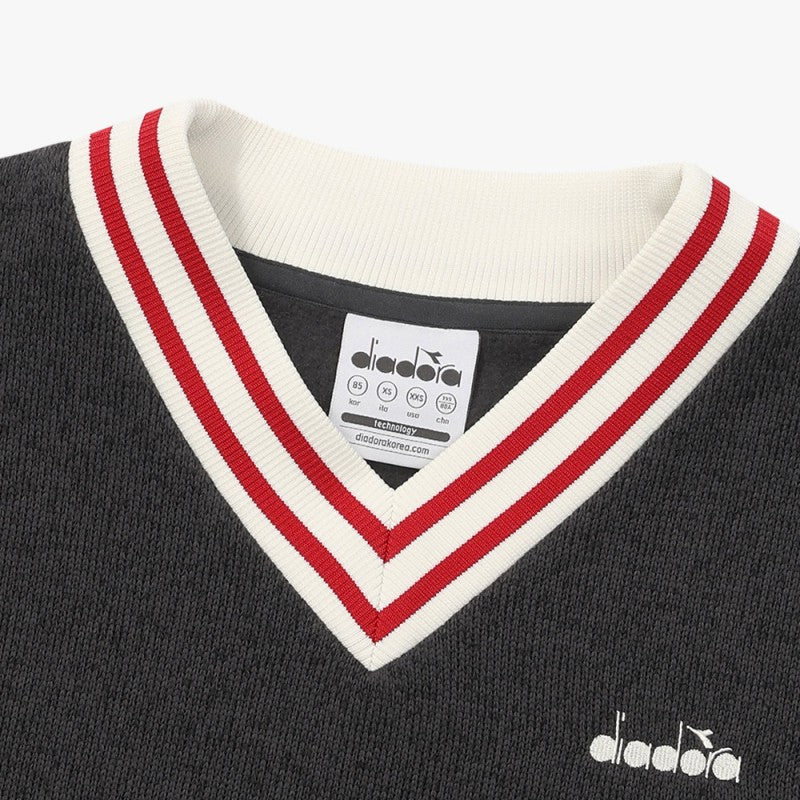 【WE ARE】韓國Diadora休閒V領毛衣D5422LFS71