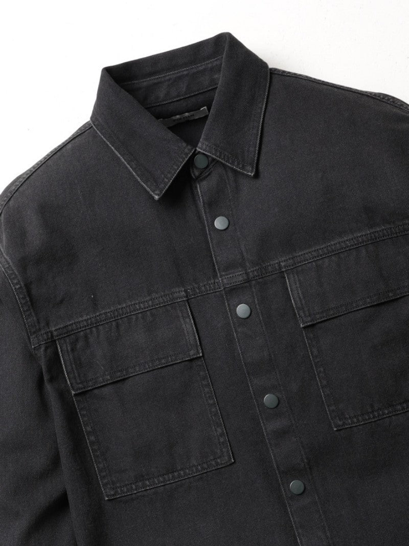 【WE ARE】韓國POLHAM休閒牛仔襯衫PHF4WC1049