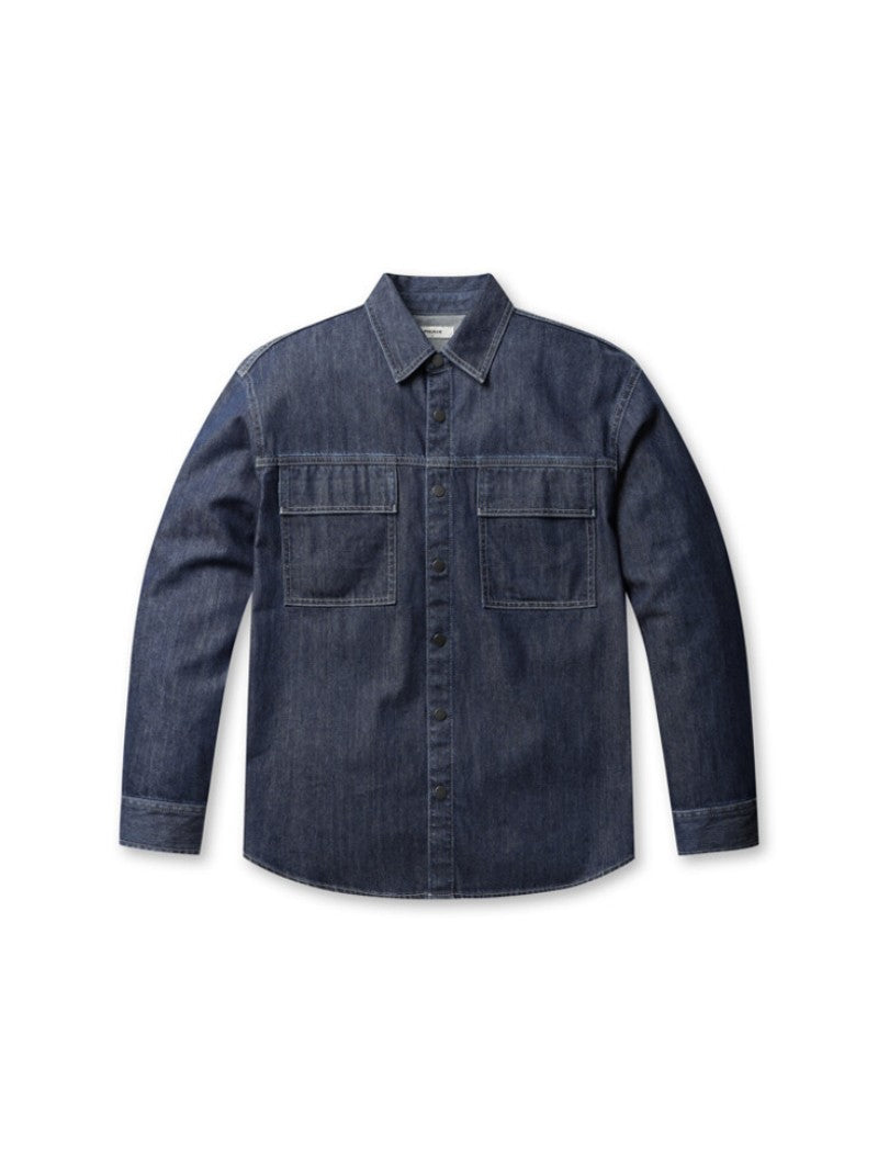 【WE ARE】韓國POLHAM休閒牛仔襯衫PHF4WC1049