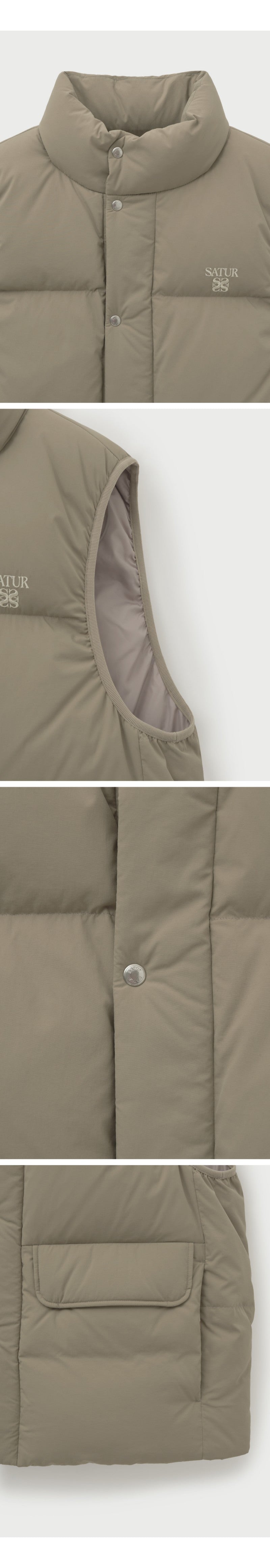 男女同款【WE ARE】韓國Satur鴨絨馬甲背心SA254UDW09