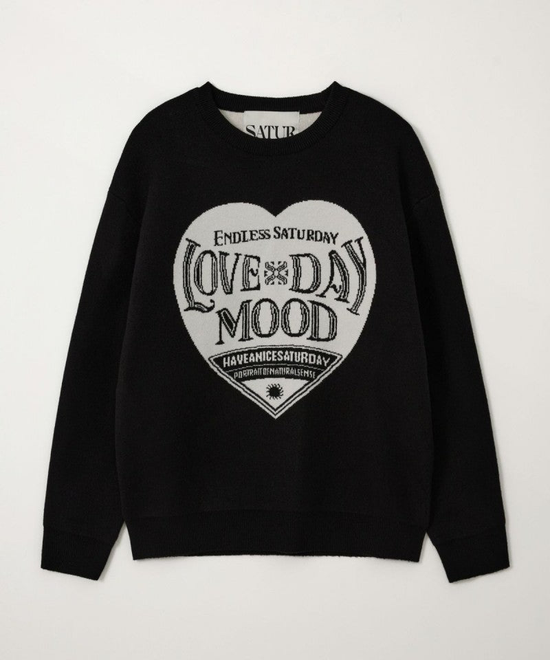 男女同款【WE ARE】韓國Satur愛心毛衣SA253UKT04
