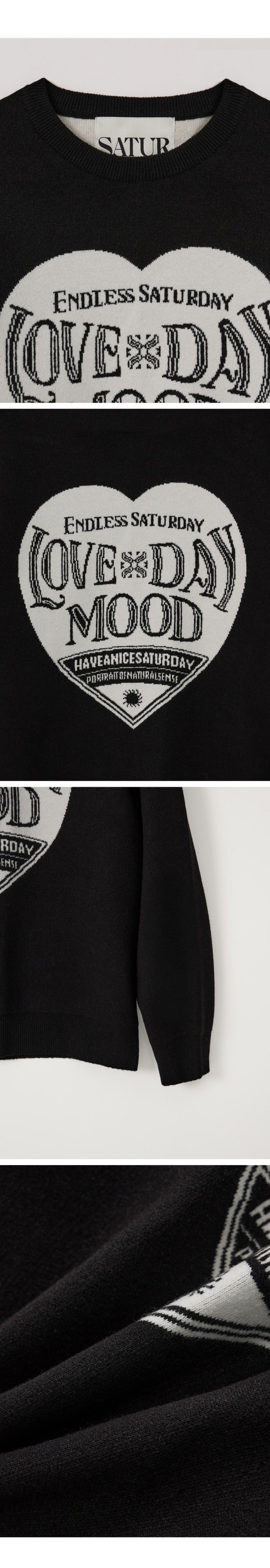 男女同款【WE ARE】韓國Satur愛心毛衣SA253UKT04