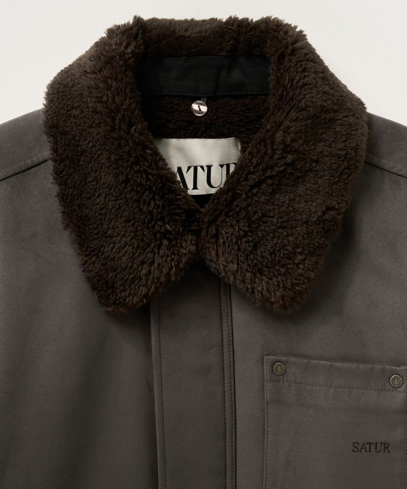 男女同款【WE ARE】韓國Satur毛絨外套SA254MJP06