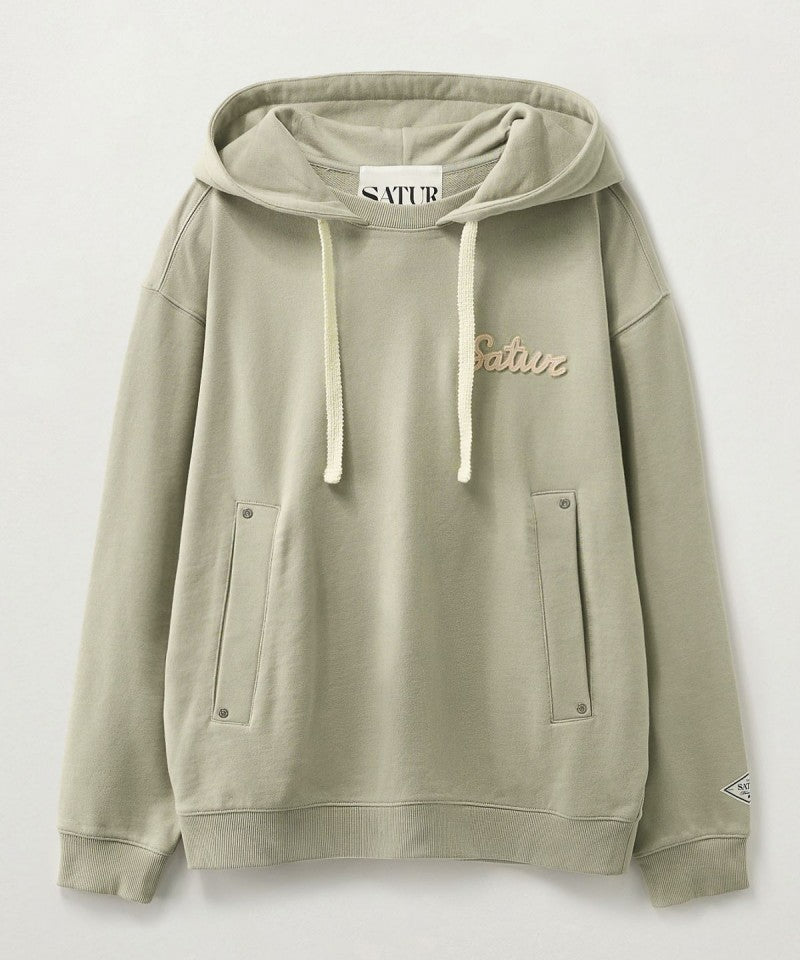 男女同款【WE ARE】韓國Satur邊帽大學T衛衣SA253UTH01