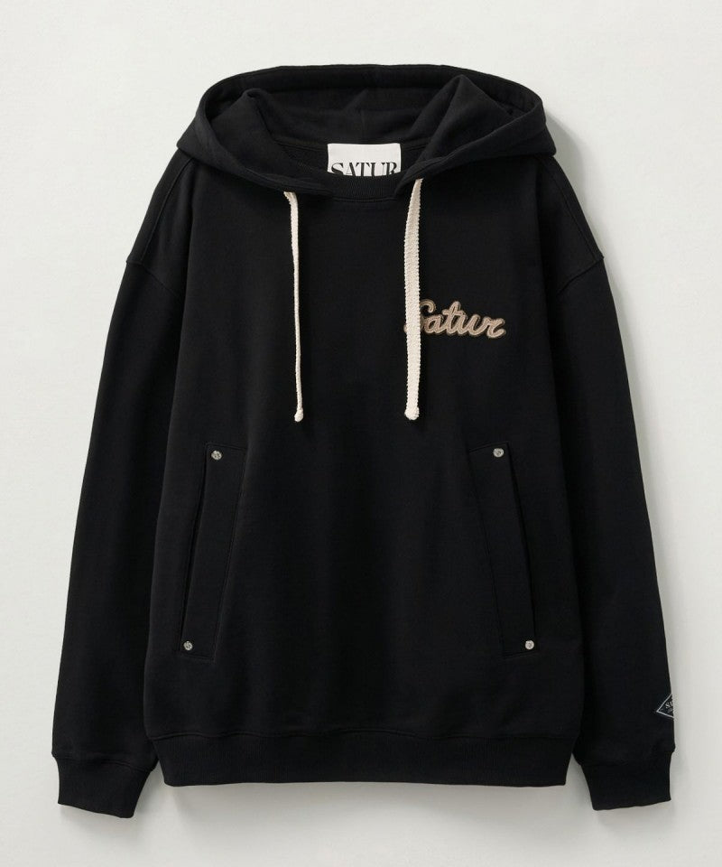 男女同款【WE ARE】韓國Satur邊帽大學T衛衣SA253UTH01