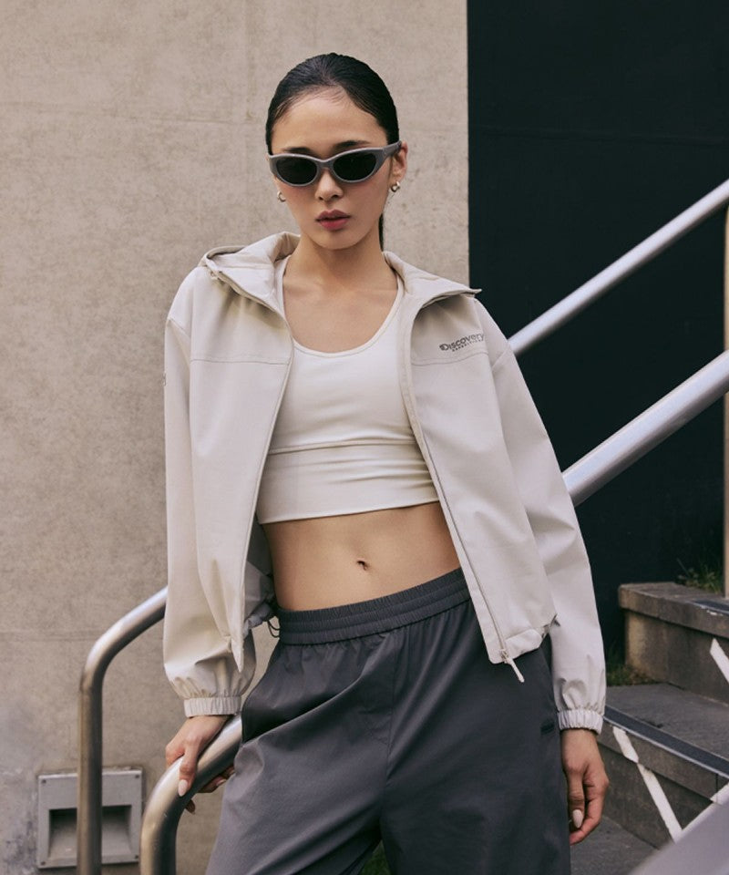 *特價款*女款【WE ARE】韓國Discovery BERTEX連帽防潑水風衣外套DWWJ4A054