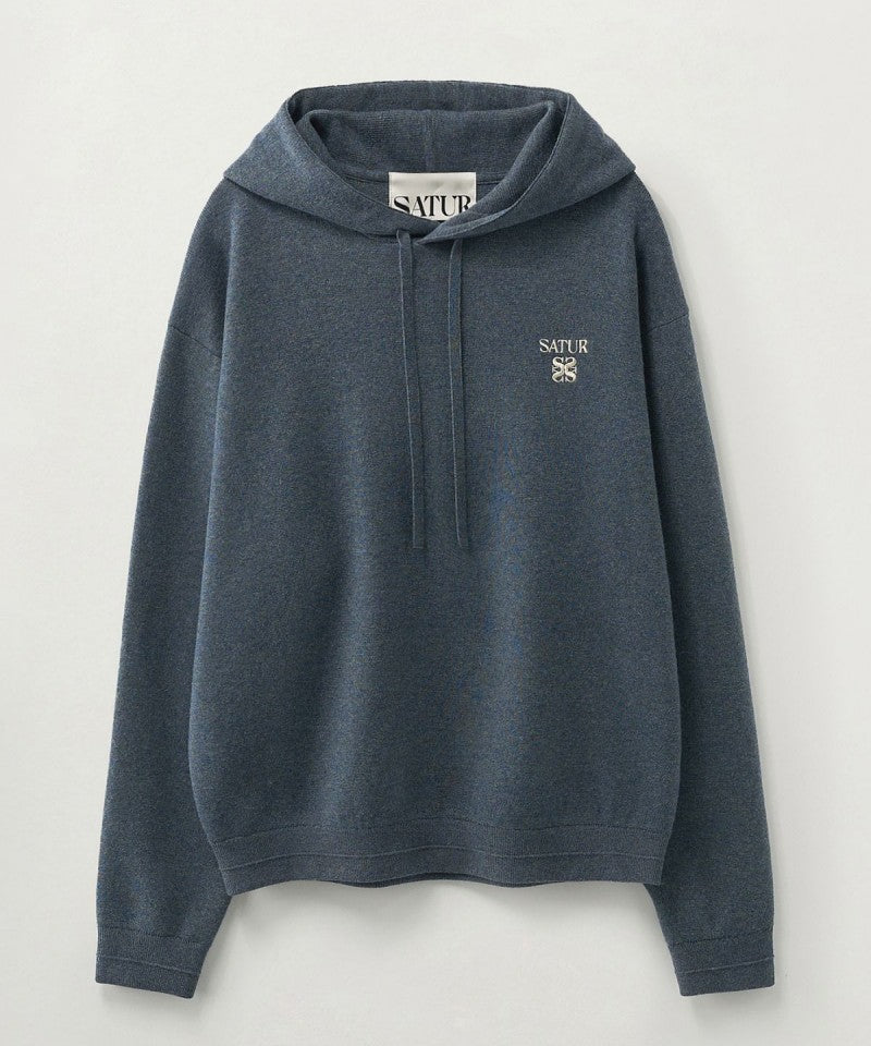男女同款【WE ARE】韓國Satur針織連帽大學T衛衣SA253UKT12