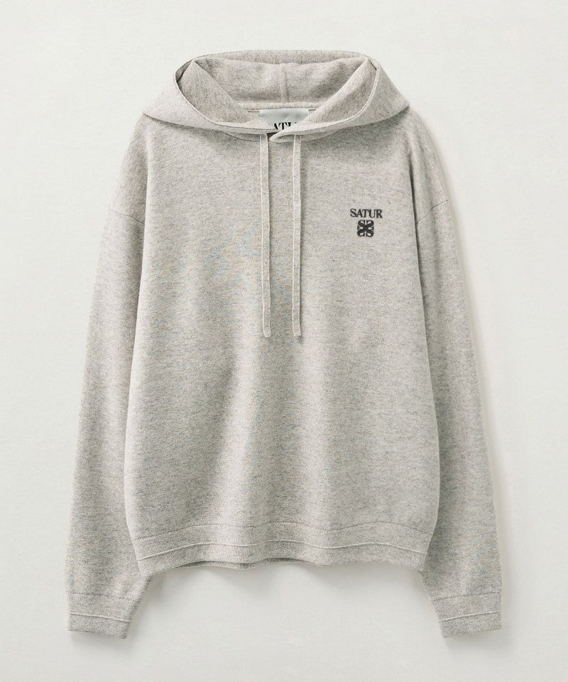 男女同款【WE ARE】韓國Satur針織連帽大學T衛衣SA253UKT12