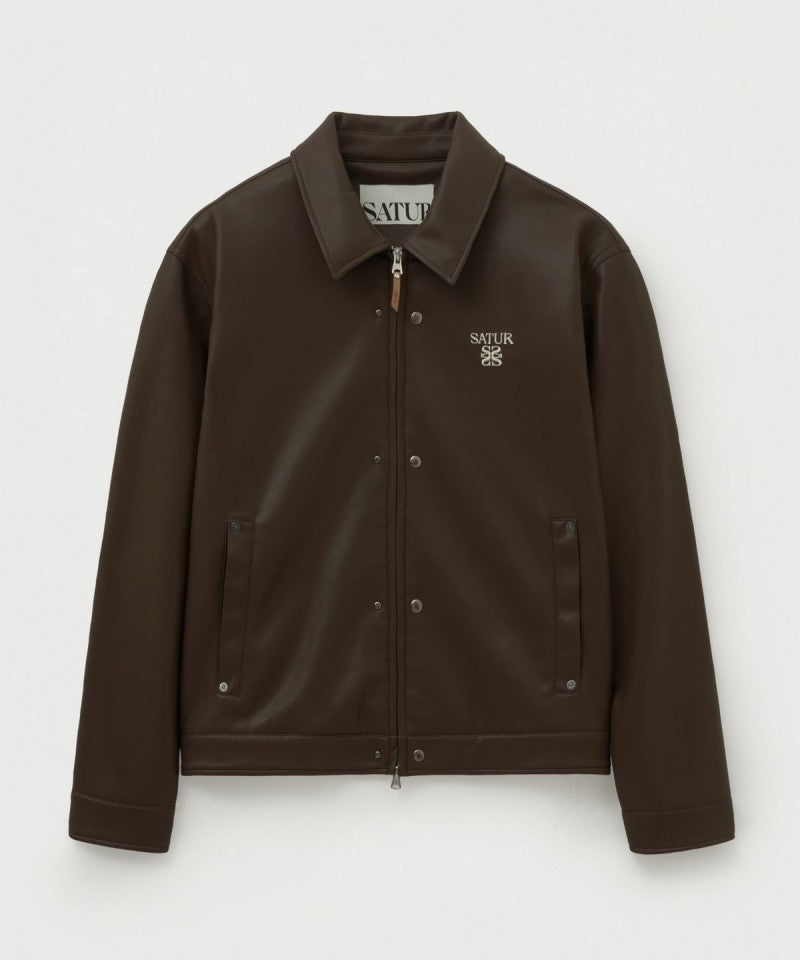 男女同款【WE ARE】韓國Satur皮衣外套SA253UJK12