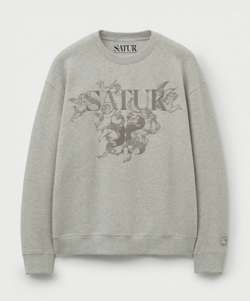 男女同款【WE ARE】韓國Satur加絨大學T衛衣SA254UTM13