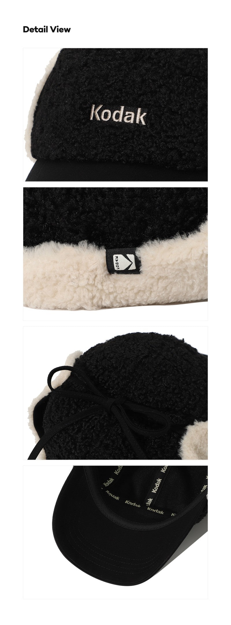 【WE ARE】韓國KODAK柯達抓絨護耳帽棒球帽K5443LCPN1