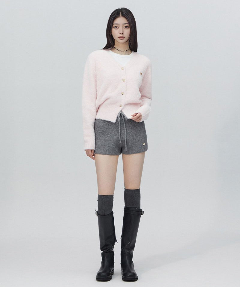 【WE ARE】韓國LAP 琥珀鈕扣Ｖ領毛衣 AR4KGA68