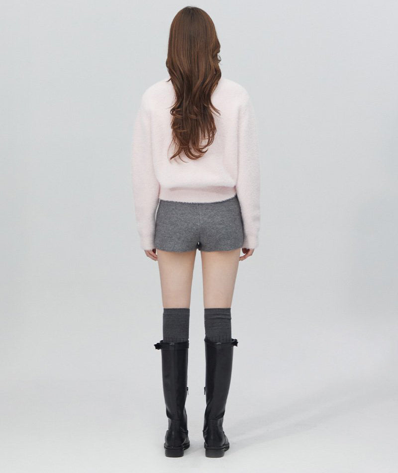 【WE ARE】韓國LAP 琥珀鈕扣Ｖ領毛衣 AR4KGA68