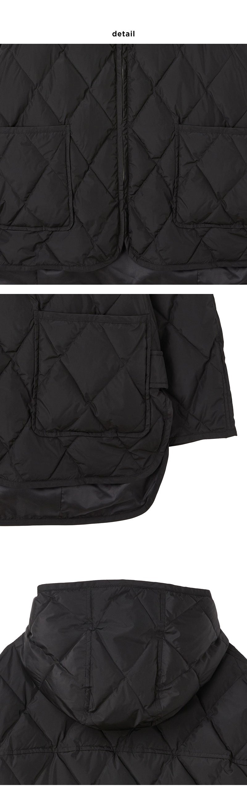 【WE ARE】韓國LAP 菱紋輕羽絨連帽外套 AR4PDA65