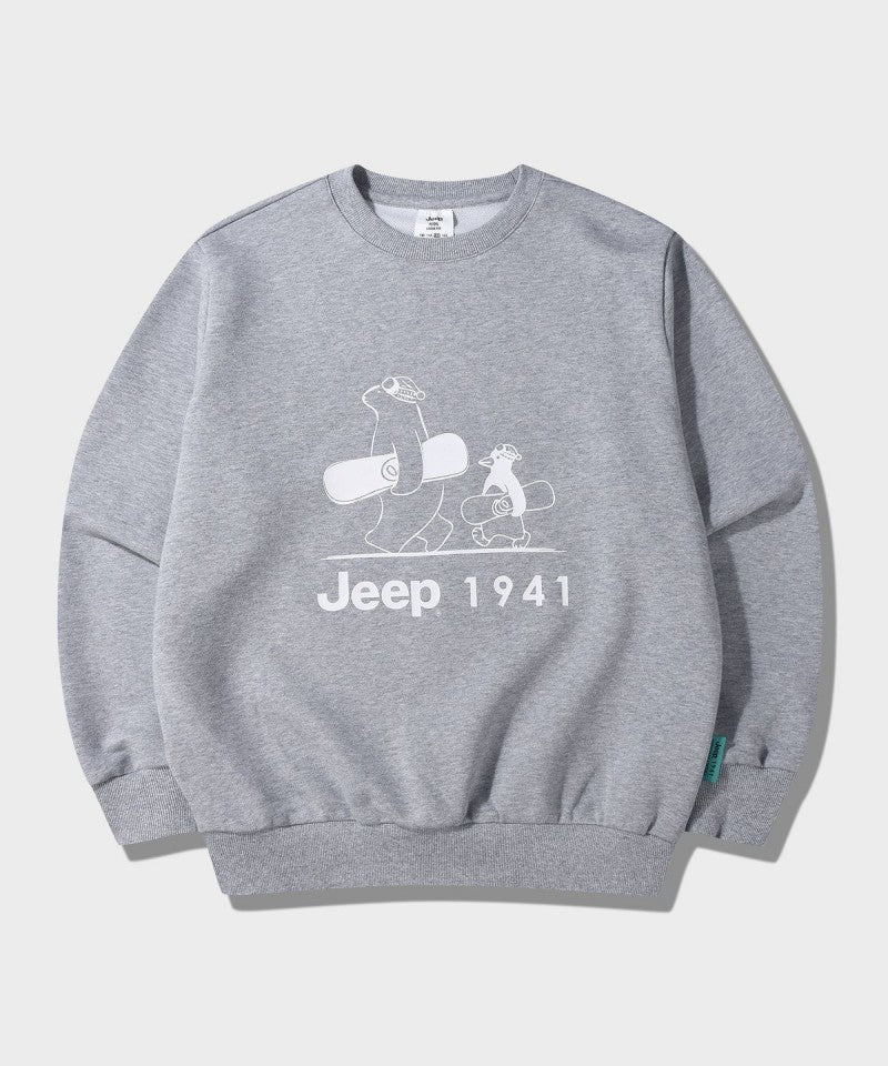 兒童款【WE ARE】韓國JEEP 綠標企鵝＆熊大學Ｔ KQ5TSU890