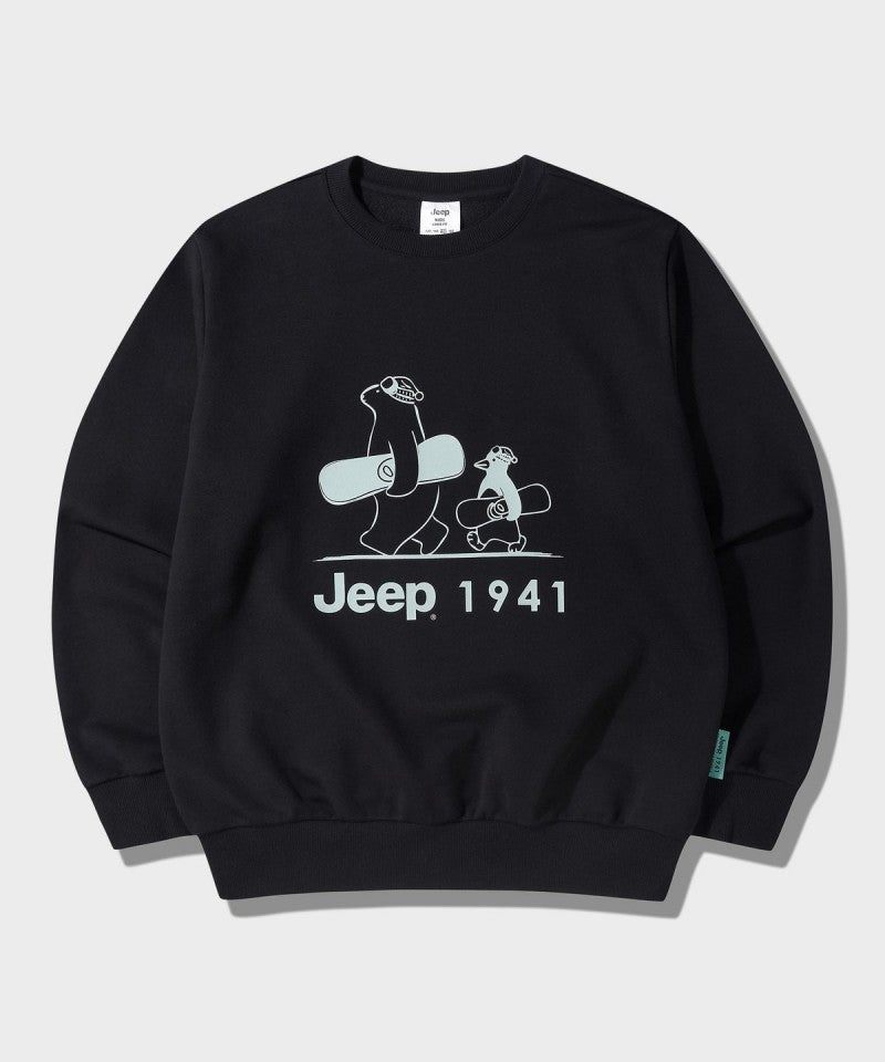 兒童款【WE ARE】韓國JEEP 綠標企鵝＆熊大學Ｔ KQ5TSU890