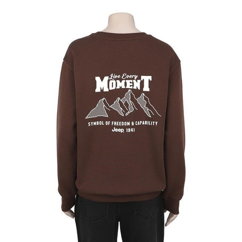 【WE ARE】韓國JEEP休閒圓領大學T衛衣JQ4TSU882