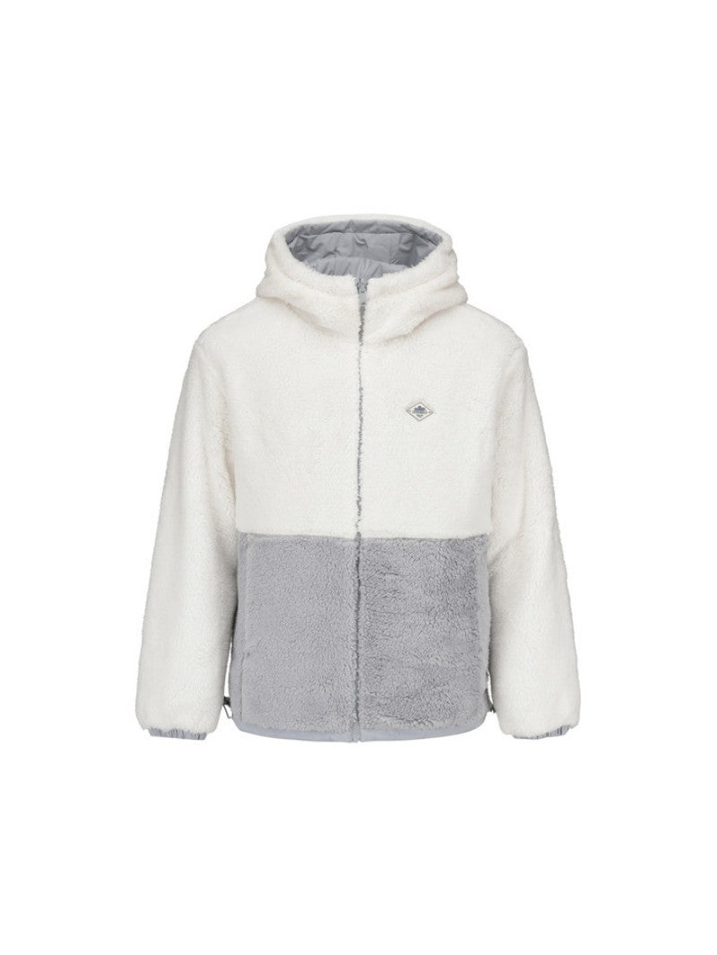 男女同款【WE ARE】韓國POLHAM羊羔毛連帽雙面外套